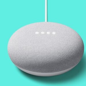 Smart Speaker with Voice Assistant - White